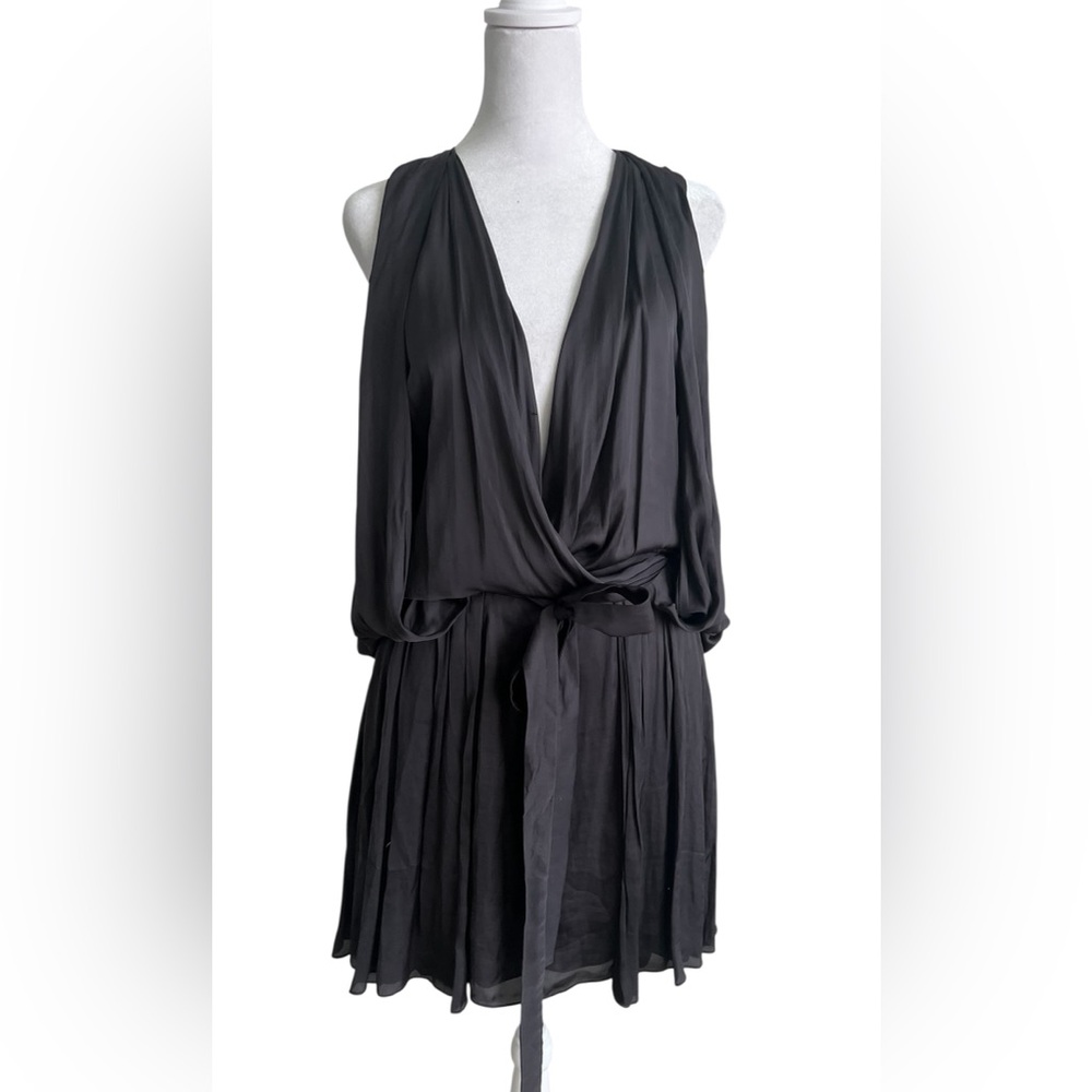 Alexander Wang Black Satin Dress